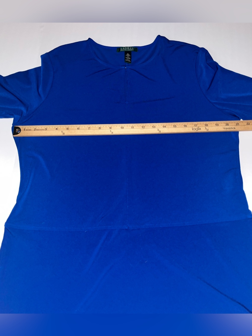 Lauren Ralph Lauren Blue Tunic XL‎ Top - Picture 6 of 11